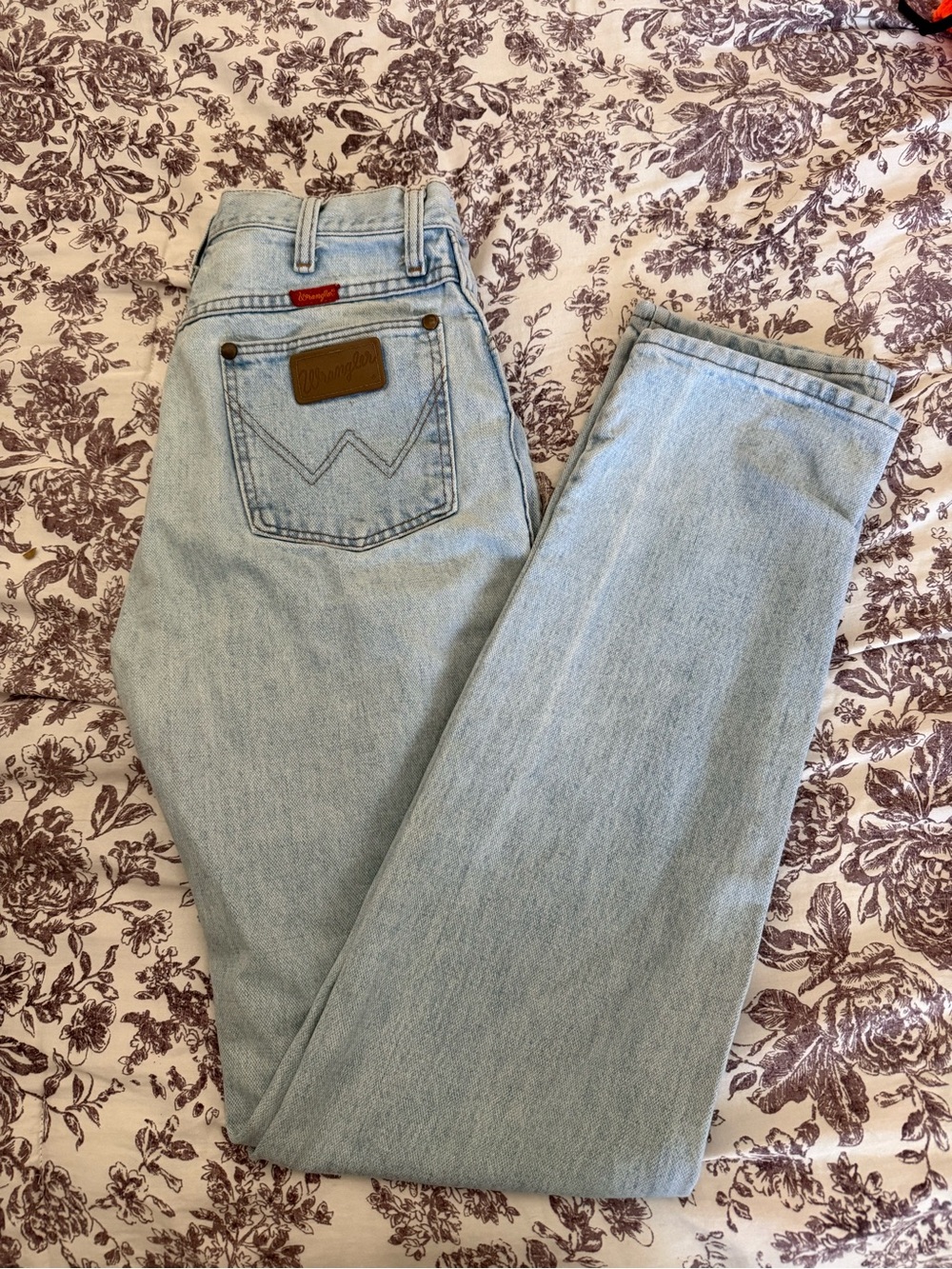 Wrangler Light Blue Women's Straight Leg Jeans